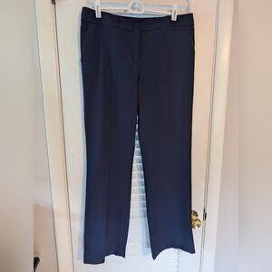 Talbot's Size 8 Navy Blue Dress Pants Signature Boot Euc